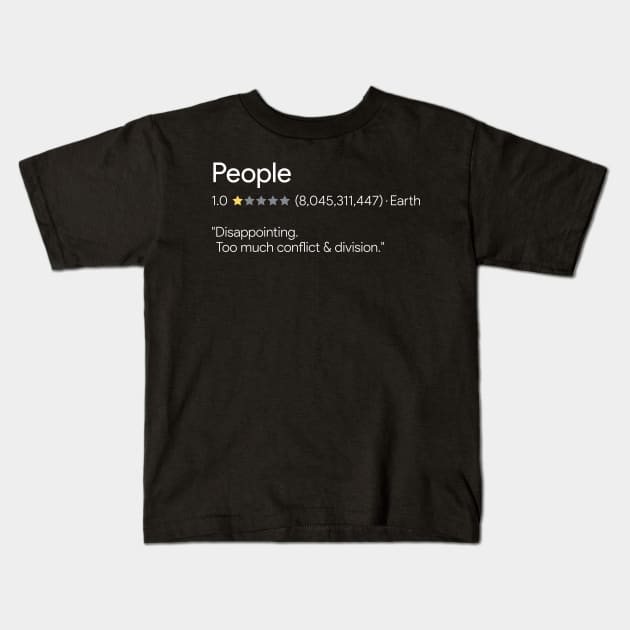 People - One Star Kids T-Shirt by Pop Cultured